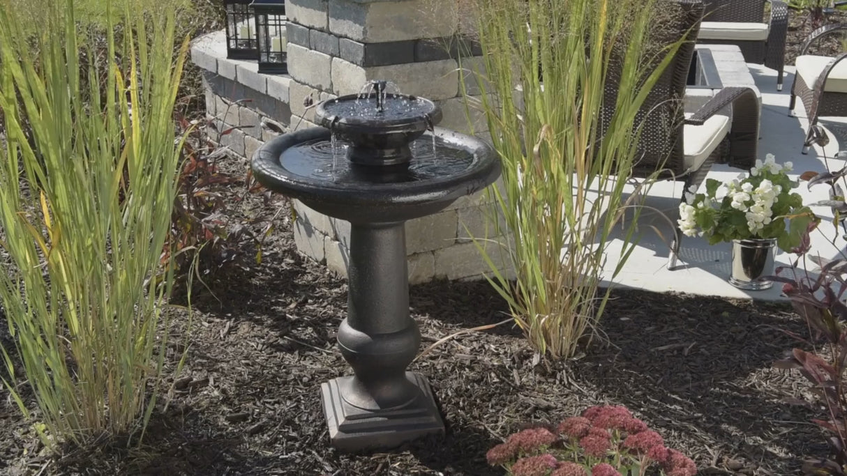 Chatsworth 2-Tier Solar on Demand Fountain
