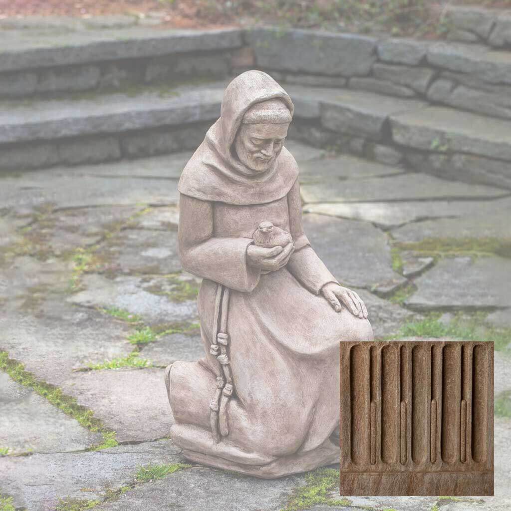 Kneeling Saint Francis With Bird